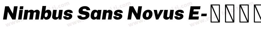 Nimbus Sans Novus E字体转换